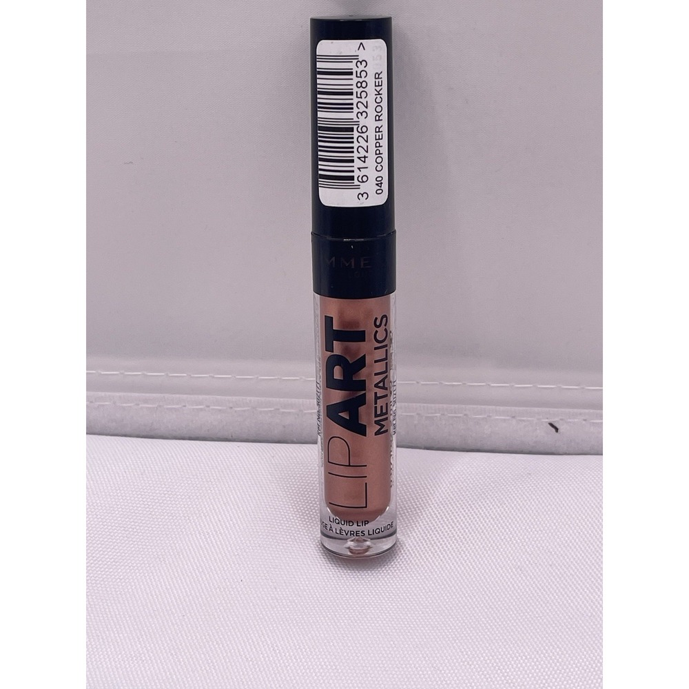 Rimmel‎ Lip Art Glitter or Metallic Liquid Lip Copper Rocker